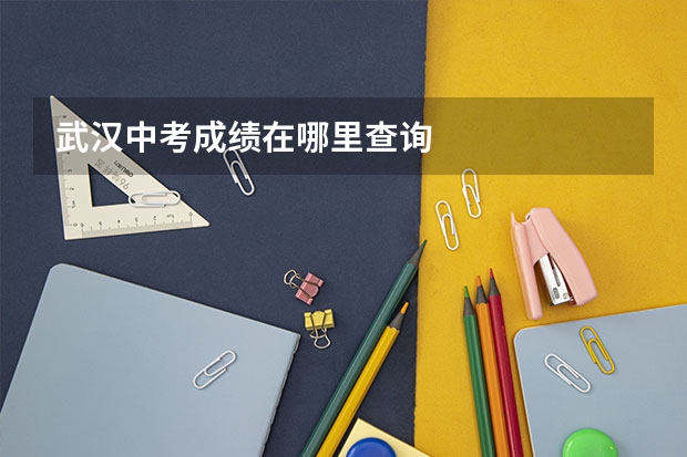 武汉中考成绩在哪里查询