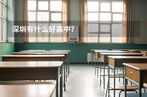深圳有什么好高中?