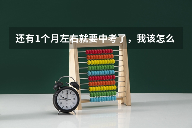 还有1个月左右就要中考了，我该怎么办？