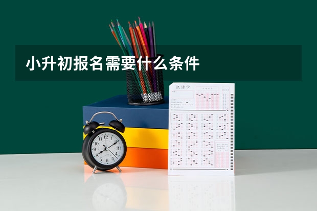 小升初报名需要什么条件