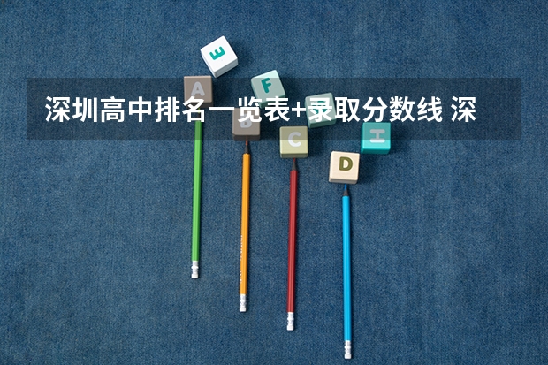 深圳高中排名一览表+录取分数线 深圳初三一模分数线