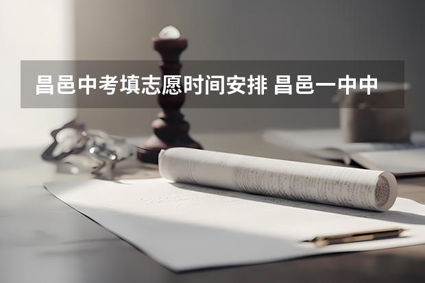 昌邑中考填志愿时间安排 昌邑一中中考录取几档
