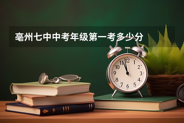 亳州七中中考年级第一考多少分