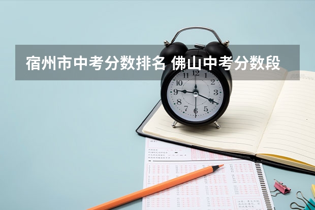 宿州市中考分数排名 佛山中考分数段排名