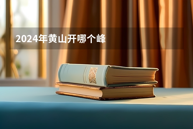 2024年黄山开哪个峰
