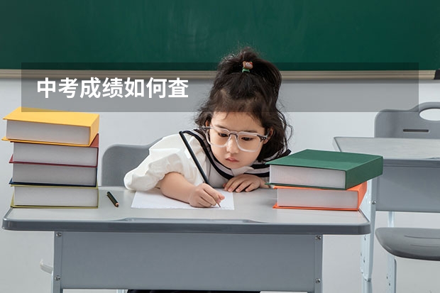 中考成绩如何査