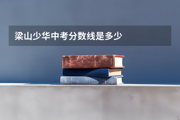 梁山少华中考分数线是多少