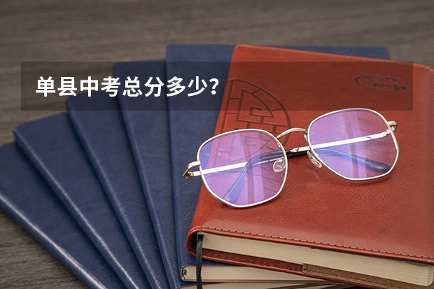 单县中考总分多少？