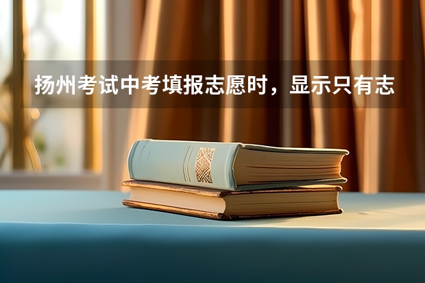 扬州考试中考填报志愿时，显示只有志愿类别为普教的学生才可以登录系统 徐州中考总分