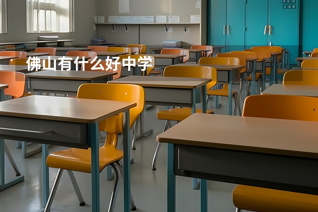 佛山有什么好中学