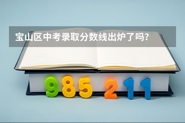 宝山区中考录取分数线出炉了吗？