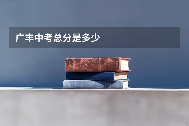 广丰中考总分是多少
