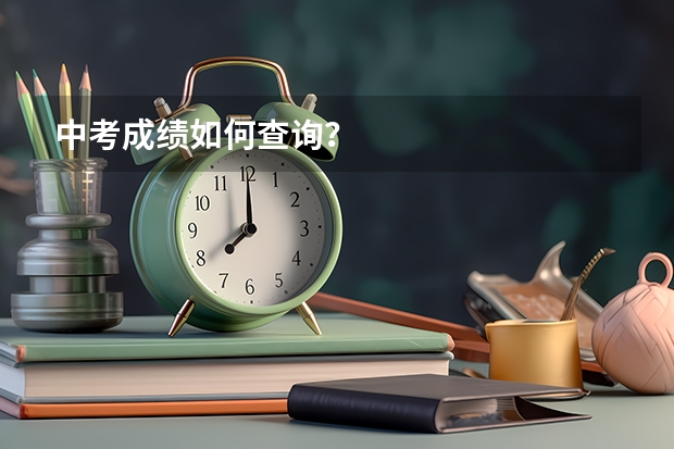 中考成绩如何查询？