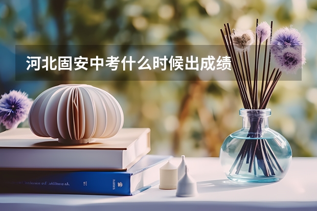 河北固安中考什么时候出成绩