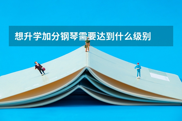 想升学加分钢琴需要达到什么级别