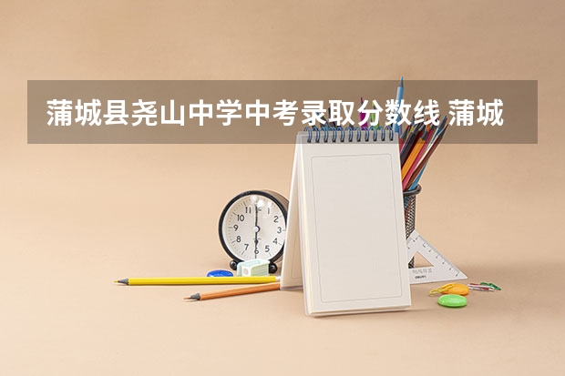 蒲城县尧山中学中考录取分数线 蒲城县中考分数线