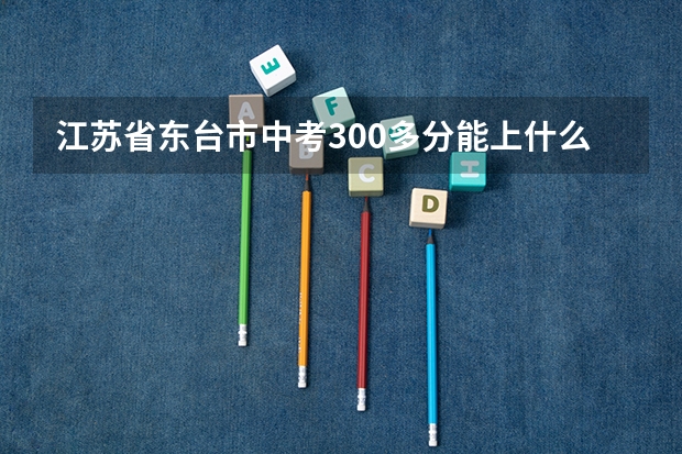 江苏省东台市中考300多分能上什么专业好