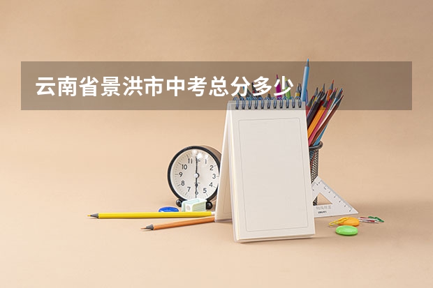 云南省景洪市中考总分多少