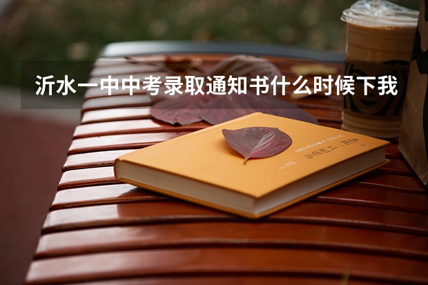 沂水一中中考录取通知书什么时候下我是实验中学的学生分数线到了，
