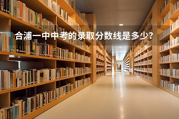 合浦一中中考的录取分数线是多少？