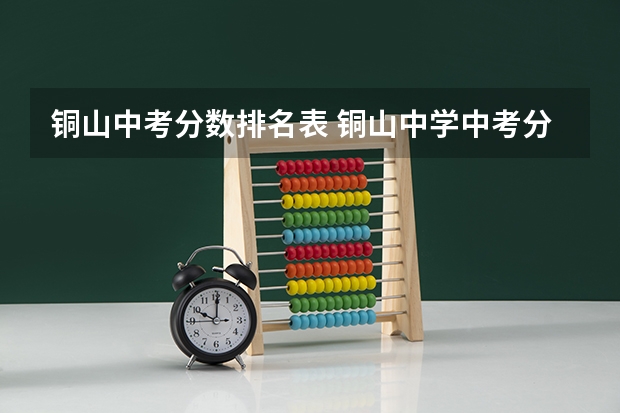 铜山中考分数排名表 铜山中学中考分数线