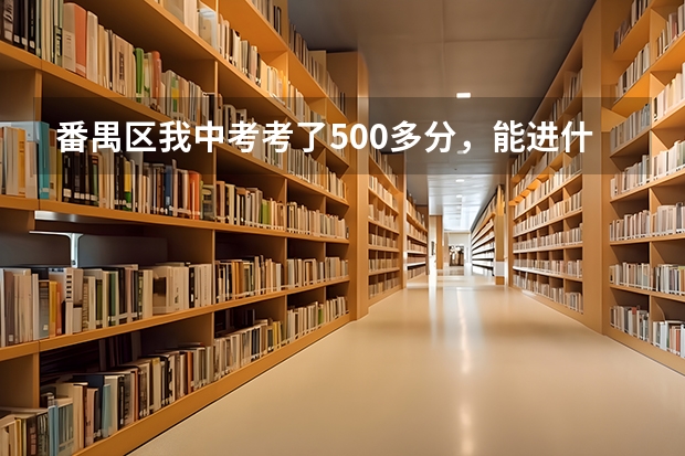 番禺区我中考考了500多分，能进什么高中？