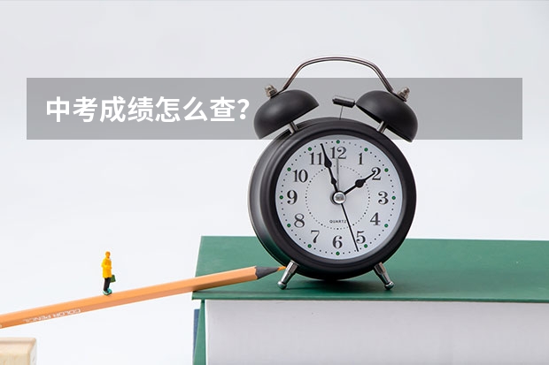 中考成绩怎么查？