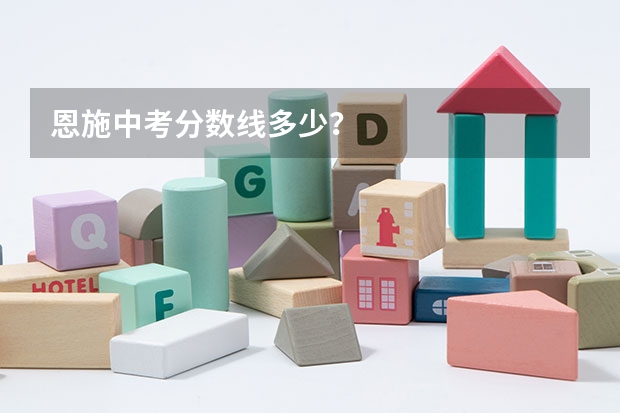 恩施中考分数线多少？