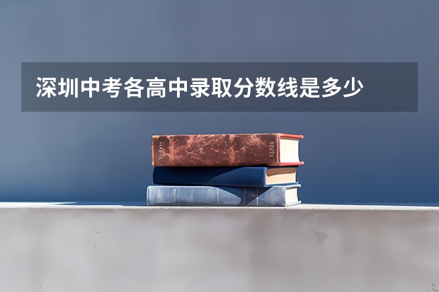 深圳中考各高中录取分数线是多少