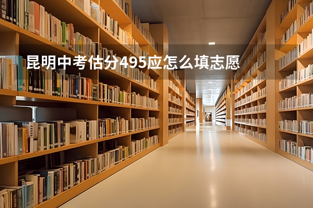 昆明中考估分495应怎么填志愿