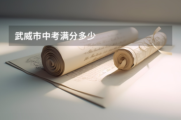 武威市中考满分多少