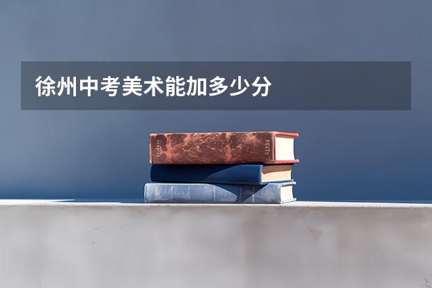 徐州中考美术能加多少分