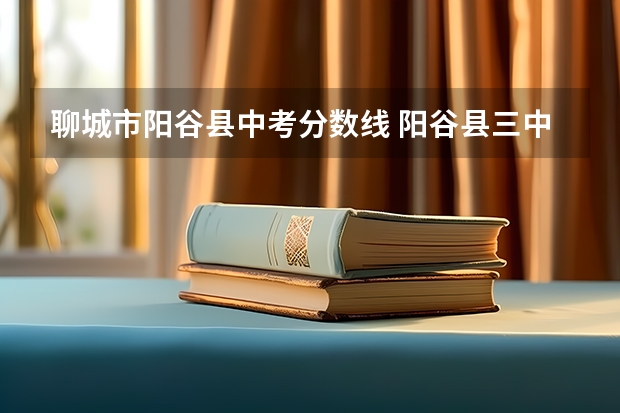 聊城市阳谷县中考分数线 阳谷县三中中考分数线2023