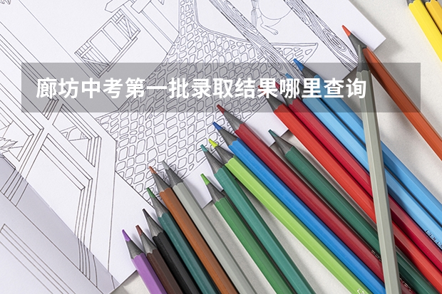 廊坊中考第一批录取结果哪里查询