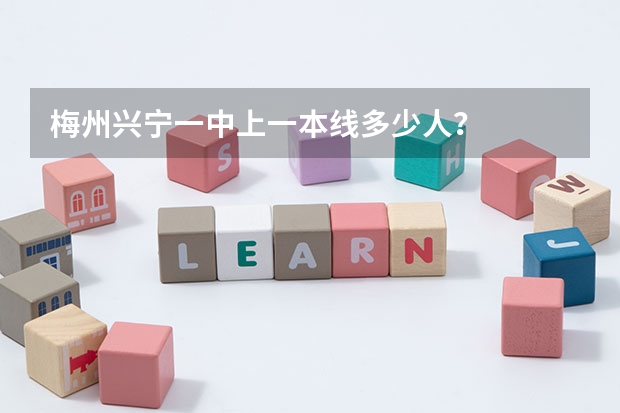 梅州兴宁一中上一本线多少人？