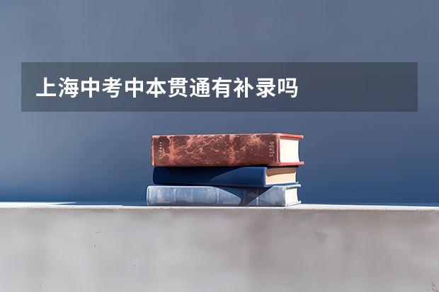 上海中考中本贯通有补录吗