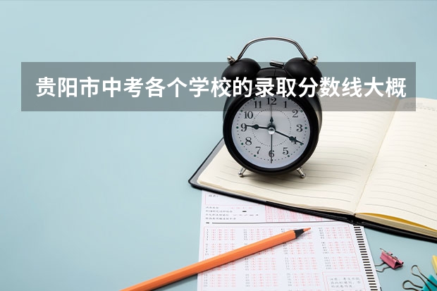 贵阳市中考各个学校的录取分数线大概是多少？