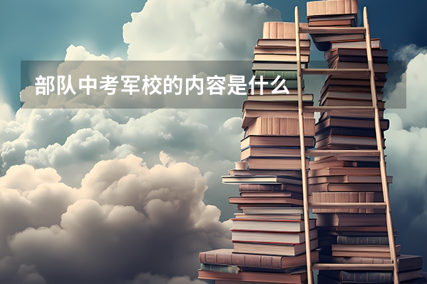 部队中考军校的内容是什么