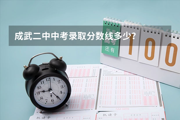 成武二中中考录取分数线多少？