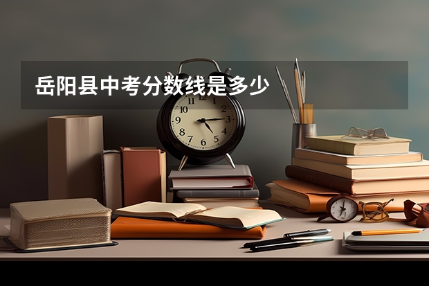 岳阳县中考分数线是多少