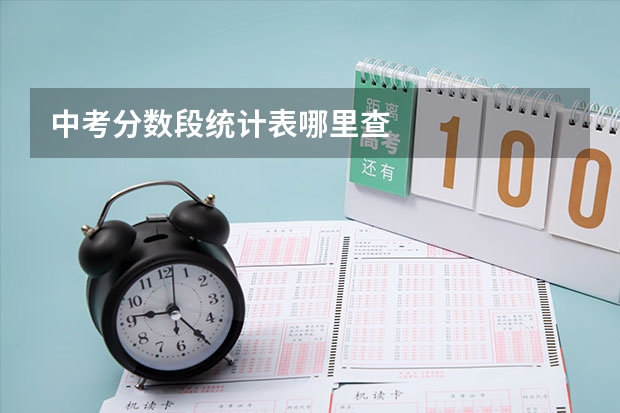 中考分数段统计表哪里查