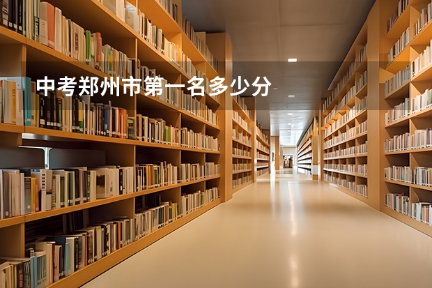 中考郑州市第一名多少分