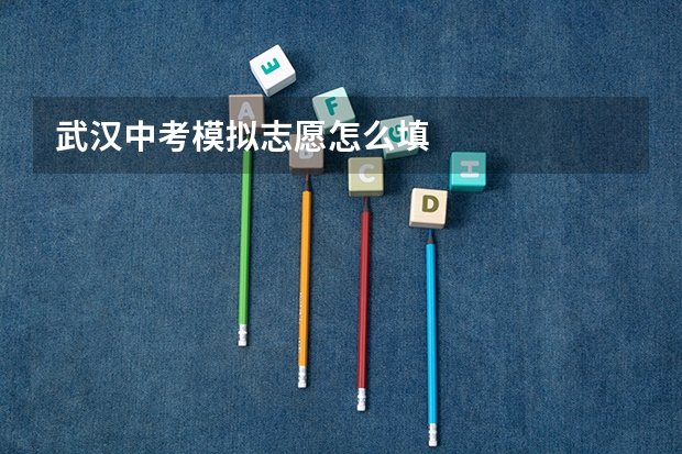 武汉中考模拟志愿怎么填