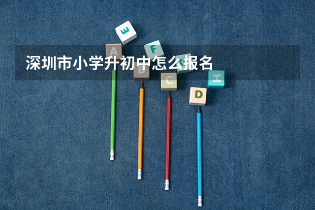 深圳市小学升初中怎么报名
