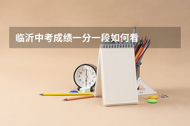 临沂中考成绩一分一段如何看