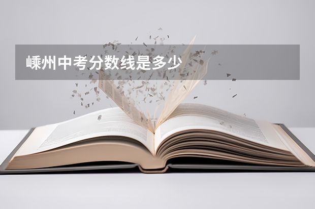 嵊州中考分数线是多少