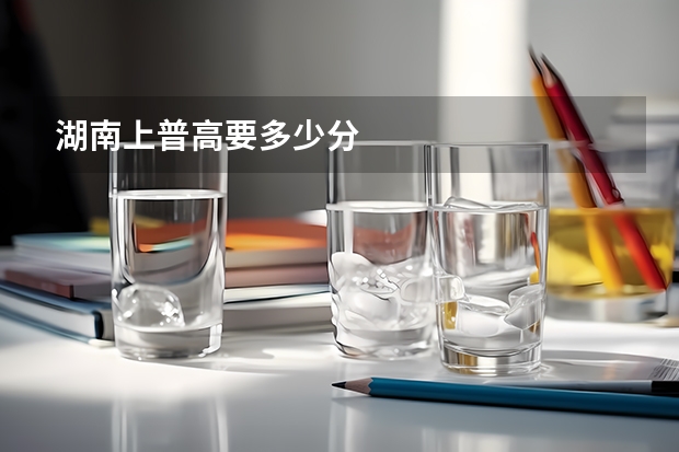 湖南上普高要多少分