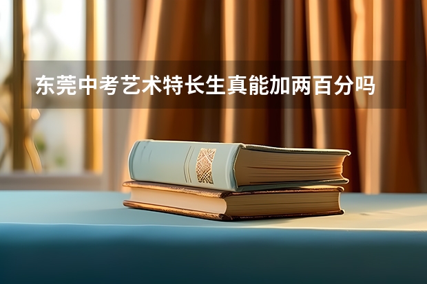东莞中考艺术特长生真能加两百分吗