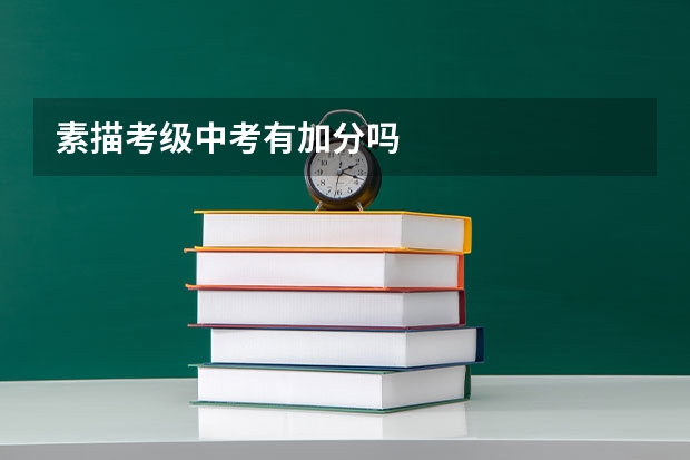 素描考级中考有加分吗