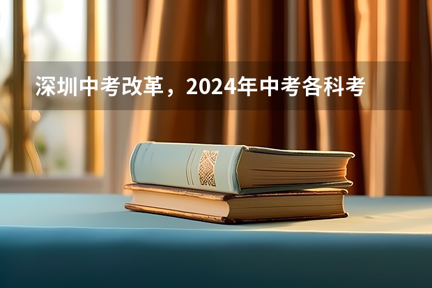深圳中考改革，2024年中考各科考试分数是？ 2024年朝阳中考科目及各科分数设置